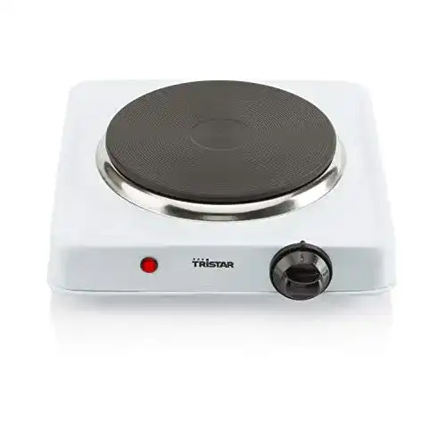 Einzelkochplatte Tristar KP-6185, 15 cm, 1000 W, Edelstahl