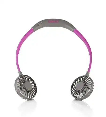 Nackenventilator Unold 86699 Breezy Anthrazit mit Akku und LED-Beleuchtung
