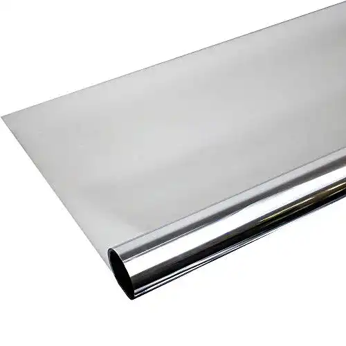 Spiegelfolie Solar Screen 6,57 €/m² für Fenster mit Montageset