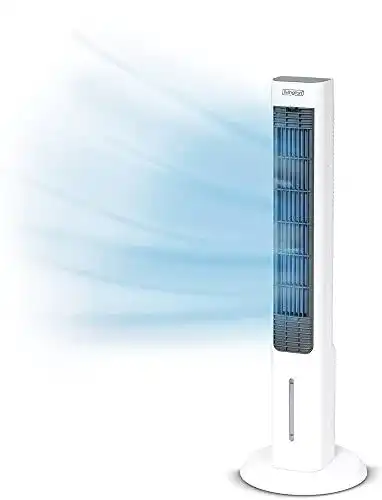 Livington ChillTower Luftkühler Mobiles Verdunstungsgerät mit 3 Kühlstufen