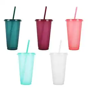 Trinkbecher Tslbw Bunte Plastikbecher 5 Stück Kunststoffbecher