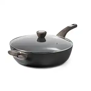 SENSARTE 30 cm Bratpfanne mit Deckel und 4,7L Volumen