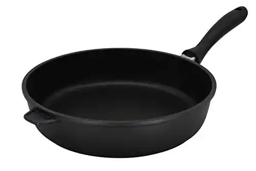 Aluguss-Pfanne Krüger tief Leipzig aus Aluminium in Schwarz, 28 cm