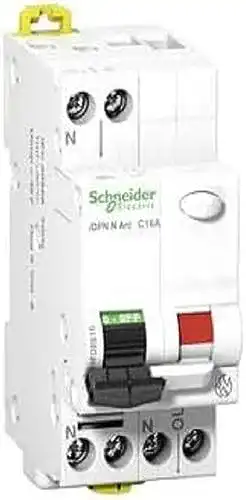 Brandschutzschalter Schneider Druckluft A9FDB7610 Afdd 1P+N 10A