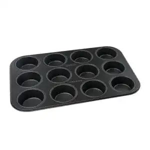 Muffinform Zenker 12er mit Ø 7 cm in Schwarz Metallic