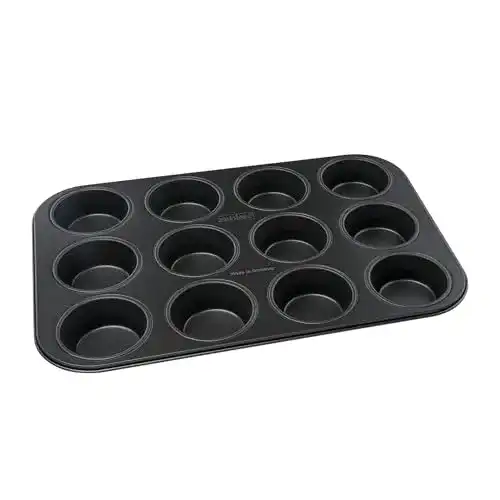 Muffinform Zenker 12er mit Ø 7 cm in Schwarz Metallic