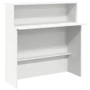 Empfangstheke Vidaxl Weiß 100x50x103,5 cm aus Holzwerkstoff