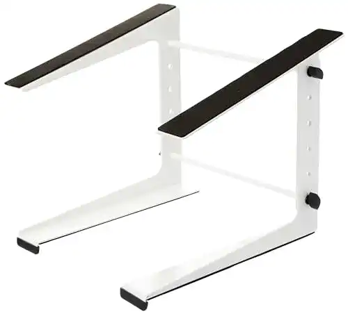 Adam Hall Stands SLT001EW Laptopständer in Weiß – Verstellbar und Stabil