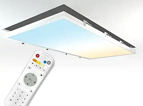 LED-Panel 120×60 cm mit Fernbedienung und Einbaurahmen