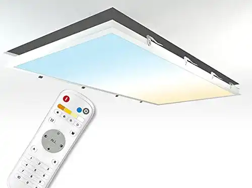LED-Panel 120×60 cm mit Fernbedienung und Einbaurahmen