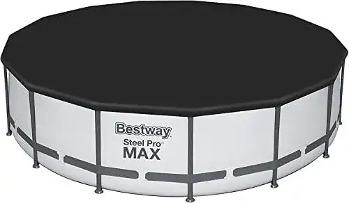Poolabdeckung rund Bestway Flowclear PVC-Abdeckplane für Ø 457 cm Pools