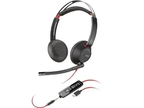 Plantronics Poly Blackwire 5220 Headset mit USB-C und 3,5 mm Anschluss
