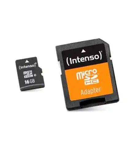 Intenso microSDHC 16GB Class 10 Speicherkarte mit SD-Adapter