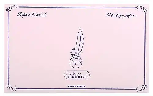 Löschpapier Herbin J. 25560T, 10 Blatt, rosa