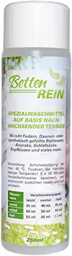 Daunenwaschmittel Bettenrein für eine schonende Reinigung