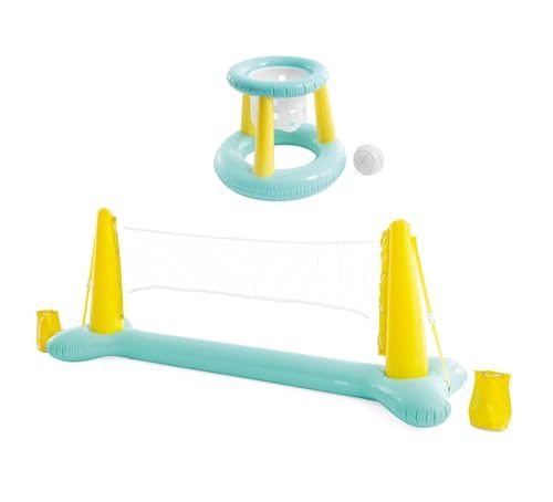 Wasserspielzeug Intex Pool Game – Aufblasbares Wasserballspiel mit Volleyballnetz