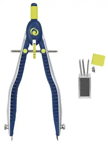 Herlitz Schnellverstellzirkel my.pen in Blau und Lemon