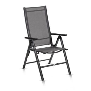 Klappstuhl KHG Gartenstuhl Hochlehner Aluminium, 8-fach verstellbar
