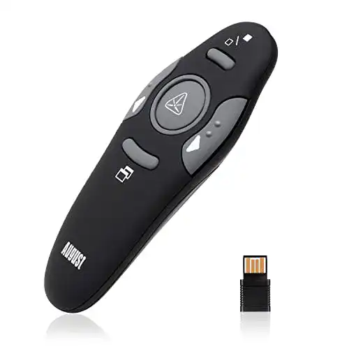 Laserpointer August Wireless Presenter LP205 Schnurloser Präsentationscontroller
