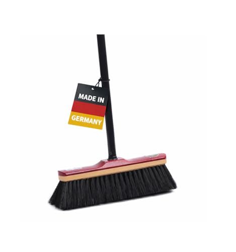 Haushaltsbesen Bawitec 30 cm mit Echt-Rosshaar und Teleskopstiel