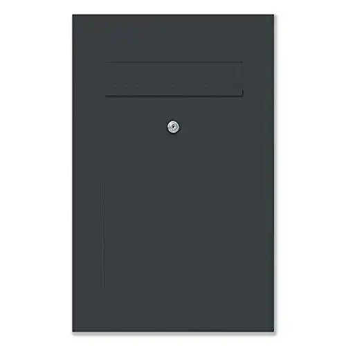 Unterputz Briefkasten Z-E-D Edelstahl RAL 7016