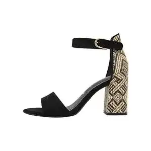 Tamaris Damen Sandale mit Absatz 1-1-28356-30 in Schwarz