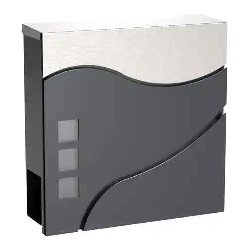 Briefkasten Wiltec modernes Design V28 Anthrazit