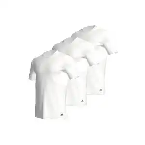 Weißes T-Shirt für Herren von Adidas im 3er Pack