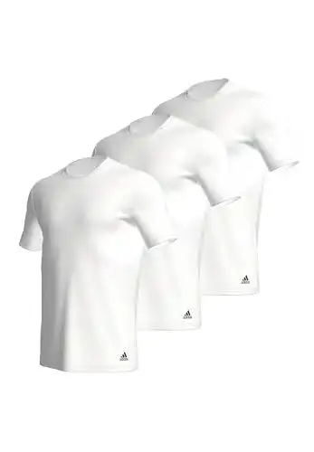 Weißes T-Shirt für Herren von Adidas im 3er Pack