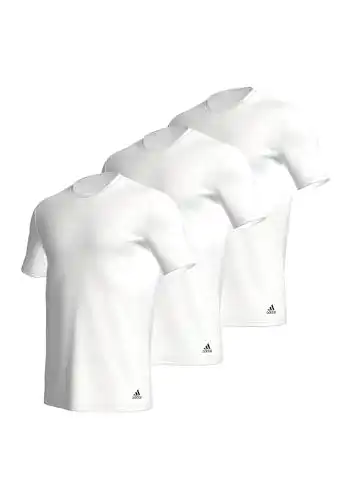 Weißes T-Shirt für Herren von Adidas im 3er Pack