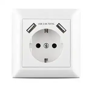 USB Steckdose Kaifire System 55 mit Schuko Anschluss