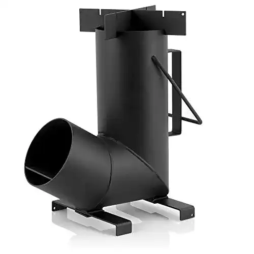 Raketenofen BBQ-Toro Rakete #6 aus 1,5 mm Stahl für Outdoor-Kochen