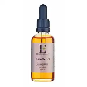 Karottenöl Erdenstolz Bio mit Pipette 50ml – 100% reines kaltgepresstes Öl