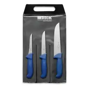 Fleischermesser-Set von F. DICK mit ErgoGrip, 3-teilig