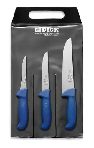 Fleischermesser-Set von F. DICK mit ErgoGrip, 3-teilig