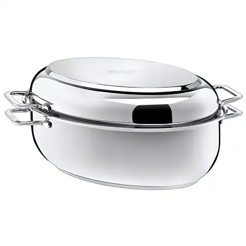 Edelstahl Bräter von Silit mit Deckel, 7,7 l, Induktion, backofengeeignet