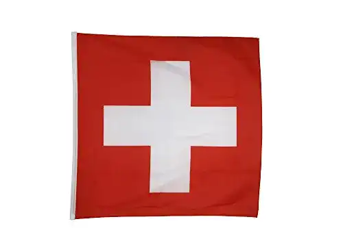 Flagge Schweiz 30 x 30 cm – Hochwertige Fahne für Innen und Außen