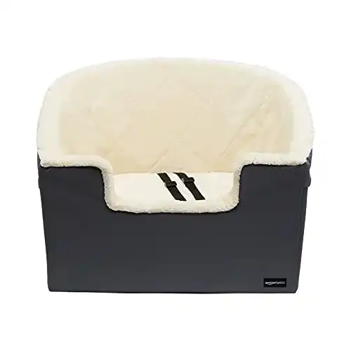 Hunde Autositz von Amazon Basics – Erhöhter Schalensitz für Reisen