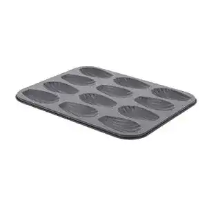 Madeleine-Backform De Buyer 4710.12 in Grau, 25 x 20,8 cm