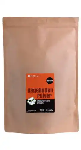 Hagebuttenextrakt Bio Hagebuttenpulver 1000 g für gesunde Ernährung