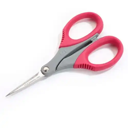 Prym 610520 Hobby Stickschere 11,5 cm aus Edelstahl in Rot