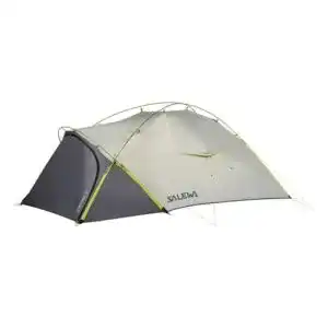 Salewa Zelt Litetrek III, Lichtgrau/Kaktus, für 3 Personen