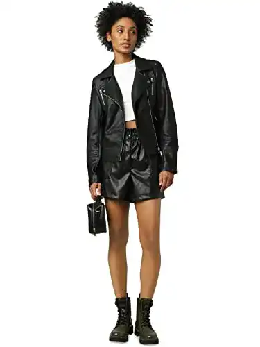 Lederjacke für Damen von ONLY im Kunstlederdesign ONLGEMMA