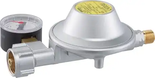 Propanregler GOK Caravanregler 30 mbar 1,2 kg/h mit Manometer