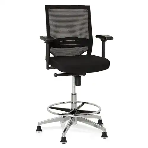 Bürostuhl ohne Rollen von hjh OFFICE 657550 für ergonomisches Arbeiten
