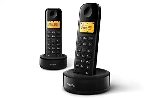 Schnurloses Telefon Philips D1602B/01 Duo mit 2 DECT-Handgeräten