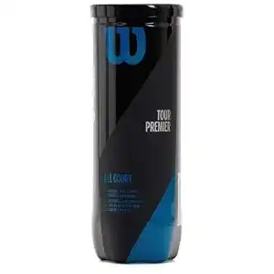 Wilson Tour Premier Tennisbälle für alle Beläge, gelb, 3er Dose