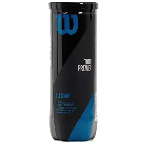 Wilson Tour Premier Tennisbälle für alle Beläge, gelb, 3er Dose