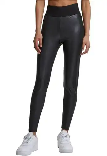 Leder-Leggings von Urban Classics für Damen in Schwarz