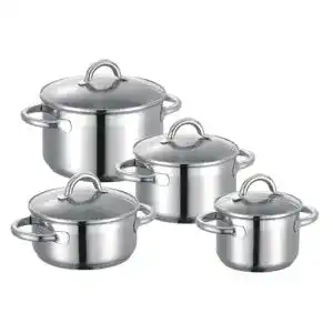 Schulte-Ufer Nimm-4-Topfset 1034, 4-teilig aus Edelstahl